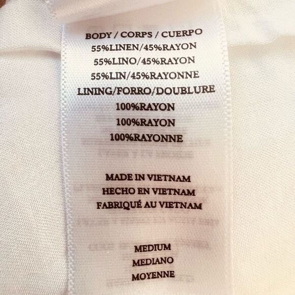 RAILS Sandy Linen Blend Shift Dress, Summer Airy Vacation Dress Large 10/12  NWT - Picture 10 of 15